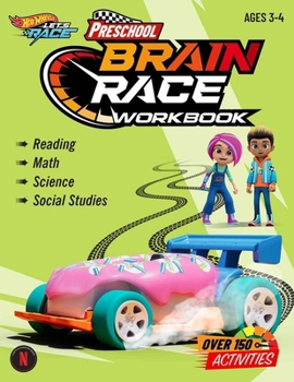 Paperback Hot Wheels Brain Race Preschool Workbook Book
