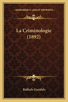 Paperback La Criminologie (1892) [French] Book