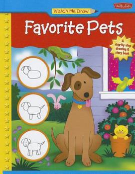 Library Binding Watch Me Draw Favorite Pets Book