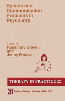Paperback Speech and Communication Disorder in Psychiatry Book