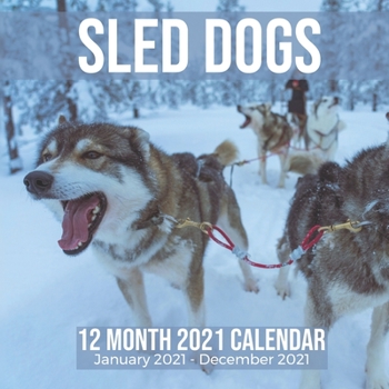 Sled Dogs 12 Month 2021 Calendar January 2021-December 2021: Arctic Snow Dog Square Photo Book Monthly Pages 8.5 x 8.5 Inch