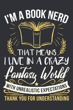 Paperback I'm a Book Nerd: Notebook 6x9 Dotgrid White Paper 118 Pages - Book Reader Lover Book