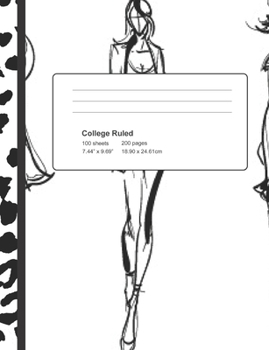 Paperback College Ruled: Composition Notebook Fashion Book