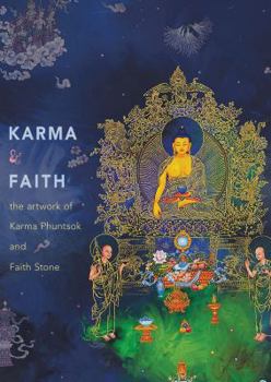 Paperback Karma & Faith, the artwork of Karma Phuntsok and Faith Stone Book