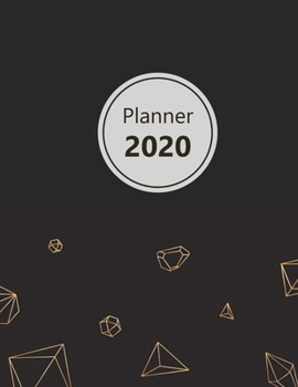 Paperback Planner 2020: Monthly and Weekly Planner. Week on 1 page. Start your week with weekly Focus, Tasks, To-Dos. Monday start week. 11.0" Book