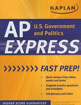Paperback Kaplan AP U.S. Government & Politics Express (Kaplan Test Prep) Book