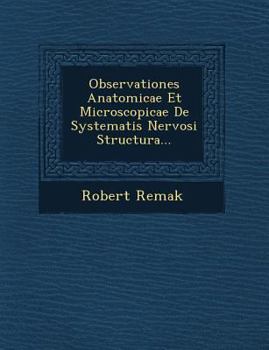 Paperback Observationes Anatomicae Et Microscopicae de Systematis Nervosi Structura... Book