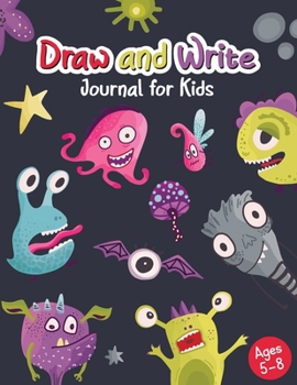 Paperback Draw and Write Journal for Kids: Monsters cover notebook with lined writing paper and space for drawing for young storytellers Book