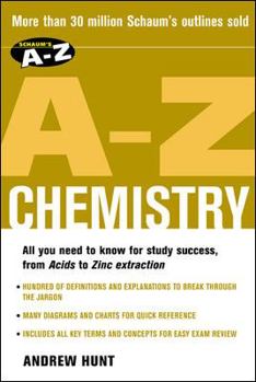 Paperback Schaum's A-Z Chemistry Book