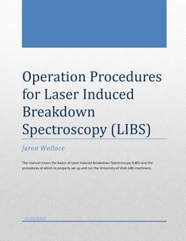 Paperback Operation Procedures for Laser Induced Breakdown Spectroscopy Book