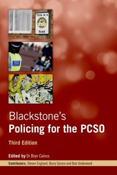 Paperback Blackstone's Policing for the Pcso (Revised) Book