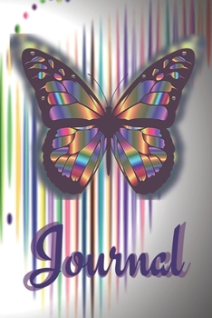 Paperback Butterfly-cover Journal: Personal Blank Notebook with Lines for Writing & Journaling, Perfect Diary Book