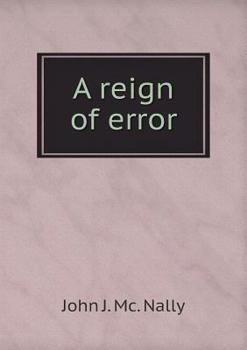 Paperback A reign of error Book