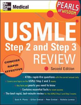 Paperback USMLE Step 2 and Step 3 Review: Pearls of Wisdom, Second Edition: Pearls of Wisdom Book