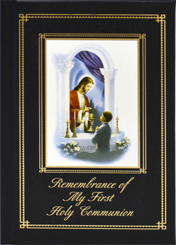 Hardcover Remembrance of My First Holy Communion-Traditions-Boy: Marian Children's Mass Book
