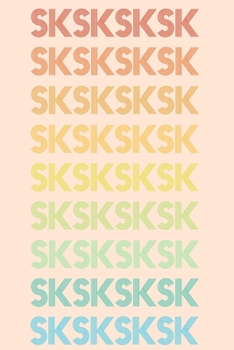 SKSKSK: VSCO Girl Notebook & Journal | Rainbow Colors | Lined Book To Write Your Thoughts & Diary