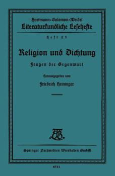 Paperback Religion Und Dichtung: Fragen Der Gegenwart [German] Book