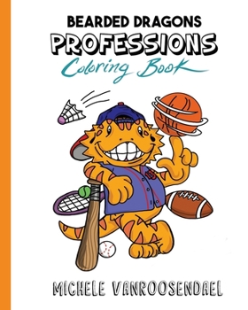 Paperback Bearded Dragons Professions Coloring Book