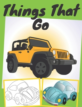Paperback things that go: trucks, planes, bikes, and cars coloring book