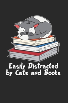 Katze Buch Notizbuch: Katze Lesen Notizbuch f�r B�cher Liebhaber / Notizheft / Notizblock A5 (6x9in) Dotted Notebook / Punkteraster / 120 gepunktete Seiten