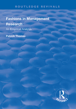 Paperback Fashions in Management Research: An Empirical Analysis Book