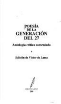 Paperback Poesia de La Generacion 27-Antog.Cri.Co. [Spanish] Book