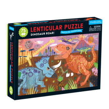 Misc. Dinosaur Roar 75 Piece Lenticular Puzzle Book