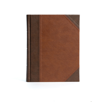 Imitation Leather KJV Notetaking Bible, Large Print Edition, Brown/Tan Leathertouch Over Board Book