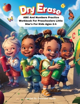 Paperback Dry Erase ABC And Numbers Practice Workbook For Preschoolers Little Star's Book