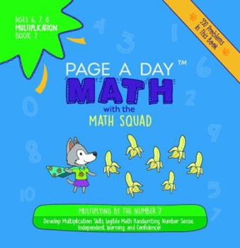 Paperback Page a Day Math Multiplication Book 7: Multiplying 7 by the Numbers 0-12 Book