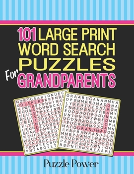 Paperback 101 Large Print Word Search Puzzles For Grandparents [Large Print] Book