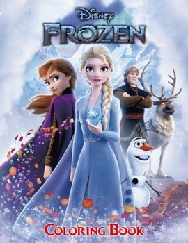 Paperback Frozen Coloring Book: A Coloring Book For Kids And Adults With Frozen Pictures, Relax And Stress Relief Book