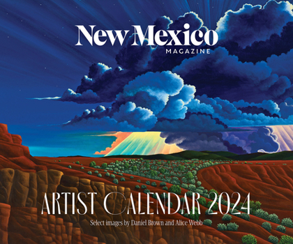 Spiral-bound 2024 New Mexico Magazine Artist Calendar Book