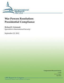 Paperback War Powers Resolution: Presidential Compliance Book