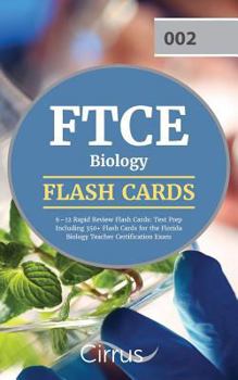 Paperback FTCE Biology 6-12 Rapid Review Flash Cards: Test Prep Including 350+ Flash Cards for the Florida Biology Teacher Certification Exam Book