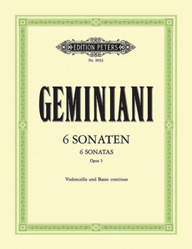 Paperback 6 Sonatas for Cello and Continuo Op. 5: Continuo Realized for Harpsichord/Piano (Continuo Cello Ad Lib.) Book