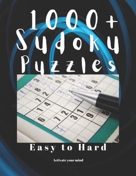 Paperback 1000+ Sudoku Puzzles Easy to Hard: Sudoku puzzle book for adults [Large Print] Book