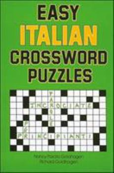 Paperback Easy Italian Crossword Puzzles Book