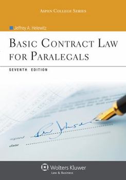 Paperback Basic Contract Law For Paralegals (Aspen College) Book
