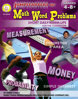 Paperback Jumpstarters for Math Word Problems, Grades 4 - 12 Book