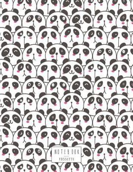 Notebook: Panda on white cover and Dot Graph Line Sketch pages, Extra large (8.5 x 11) inches, 110 pages, White paper, Sketch, Draw and Paint