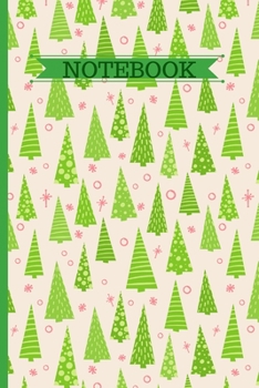 Paperback Notebook: Journal For Organizing/Consolidating Notes In One Place - 120 Lined Pages - 6 x 9 - Christmas Tree Design (Communicati Book
