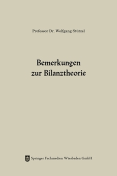 Paperback Bemerkungen zur Bilanztheorie [German] Book