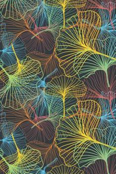 Paperback Ginkgo Leaves: ToDo List Notebook Daily Tasks Journal, 6x9 Inch, 120 Pages Book