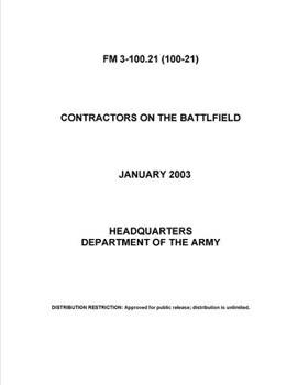 Paperback FM 3-100.21 Contractors on the Battlfield Book