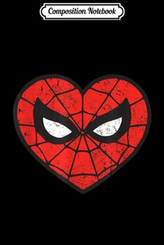 Composition Notebook: Marvel Spider-Man Heart Journal/Notebook Blank Lined Ruled 6x9 100 Pages