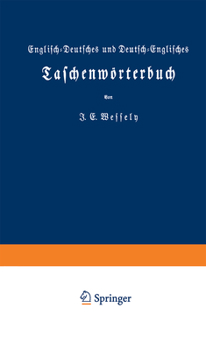 Paperback Englisch-Deutsches Und Deutsch-Englisches Taschenwörterbuch [German] Book