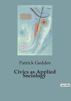 Paperback Civics as Applied Sociology Book