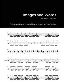 Paperback Dream Theater - Images and Words: Full Drum Transcription Book