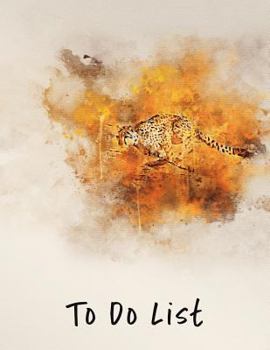 Paperback To Do List: Cheetah 8.5x11 Book